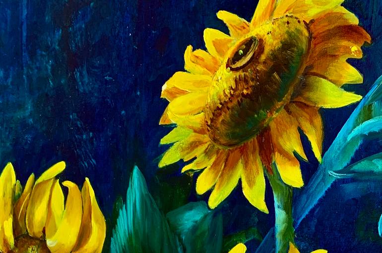 Original Impressionism Floral Painting by Maria Petelina