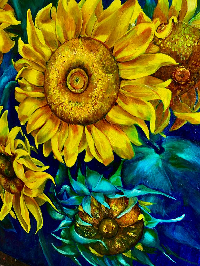 Original Impressionism Floral Painting by Maria Petelina