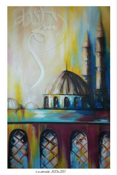Original Abstract Expressionism Religion Paintings by turğay SARI