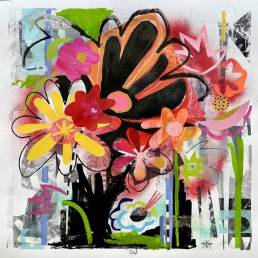 Original Abstract Expressionism Abstract Mixed Media by Kathy Dunaway