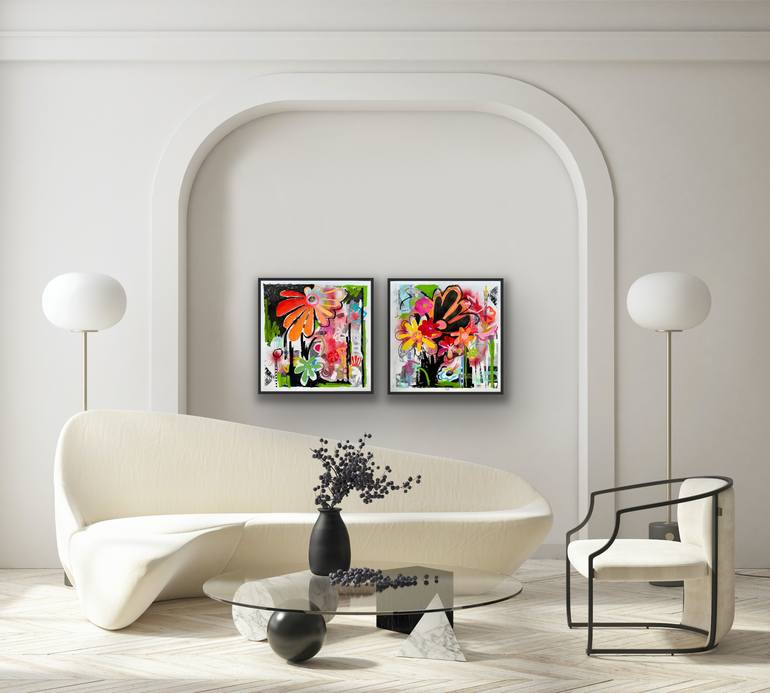 Original Abstract Expressionism Abstract Mixed Media by Kathy Dunaway