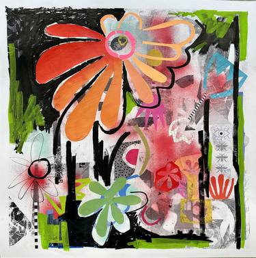 Original Abstract Expressionism Abstract Mixed Media by Kathy Dunaway