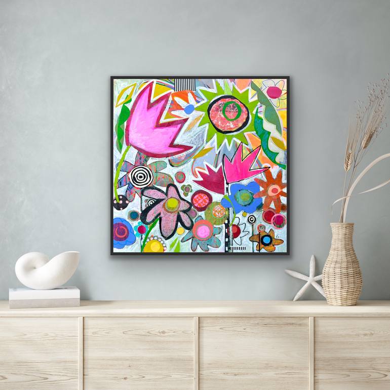 Original Abstract Expressionism Abstract Mixed Media by Kathy Dunaway