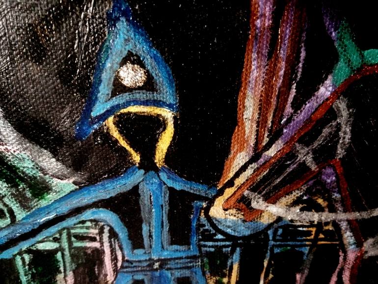 Original Art Deco People Painting by David Westwood