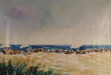 Original Beach Paintings by Carlos Aromaz