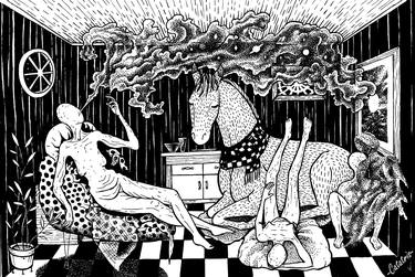 Print of Illustration Fantasy Drawings by Catatrís Bajotierra