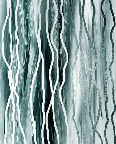 Simple Gray Of Waterfall Lines Batik Style Waves thumb