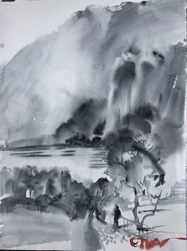 Original Fine Art Landscape Drawings by Peter Otlan