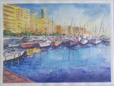 Print of Fine Art Boat Paintings by Supriya Kakkar