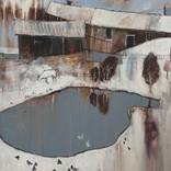The unique abstract landscape “In the grandmother’s village” by ELIZAVETA PUGACHEVA