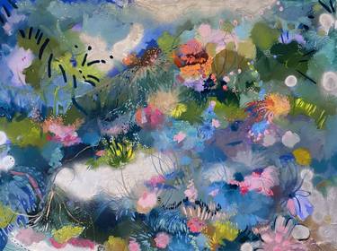Original Abstract Botanic Paintings by Anne Cleary