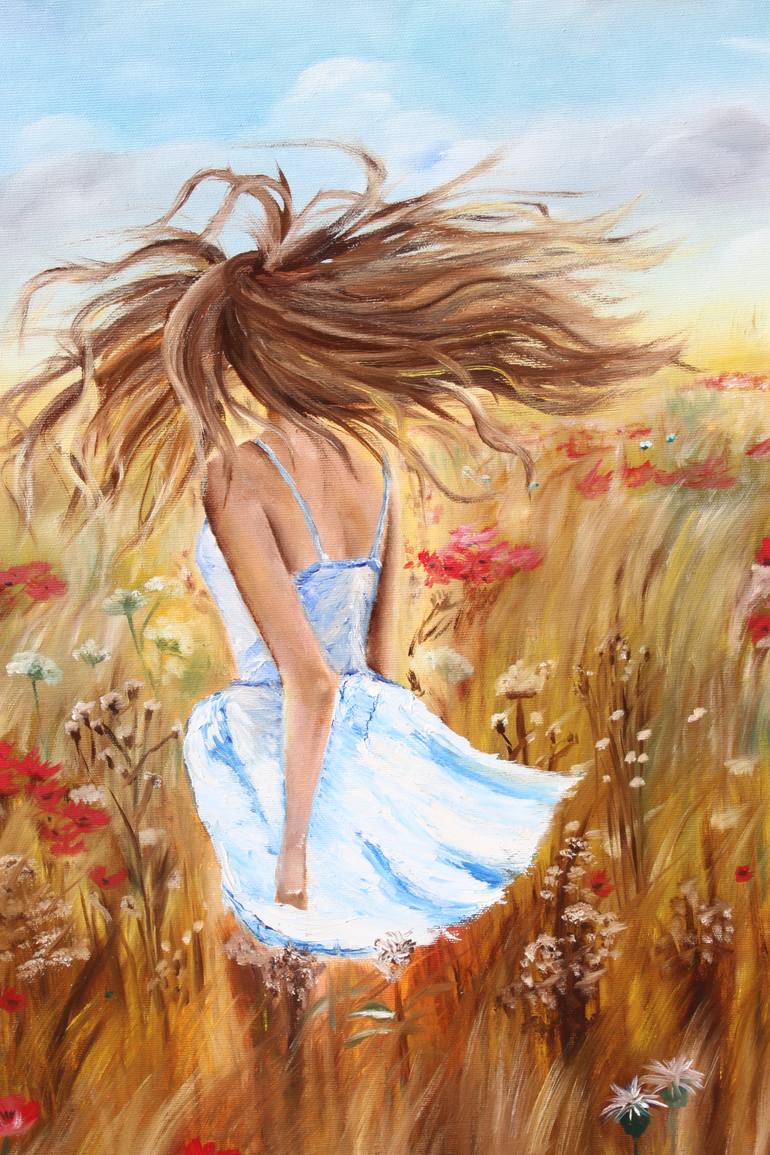 Original Expressionism Women Painting by Olha Alippa