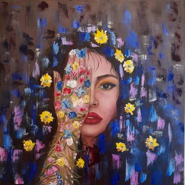 Original Abstract Expressionism Portrait Paintings by Olha Alippa
