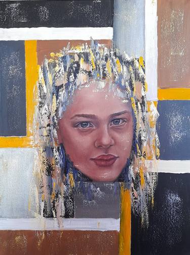 Print of Abstract Expressionism Portrait Paintings by olha alippa
