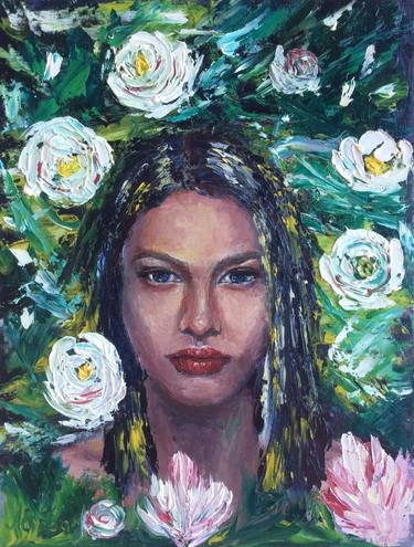 Print of Impressionism Portrait Paintings by olha alippa
