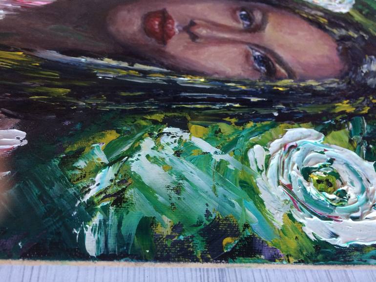 Original Impressionism Portrait Painting by olha alippa