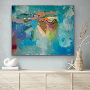 Original Abstract Expressionism Abstract Painting by Ruth Keipp