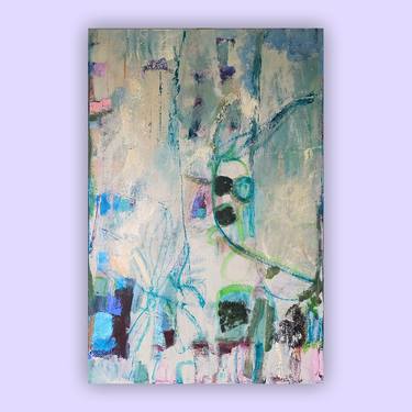 Original Abstract Expressionism Abstract Painting by Ruth Keipp
