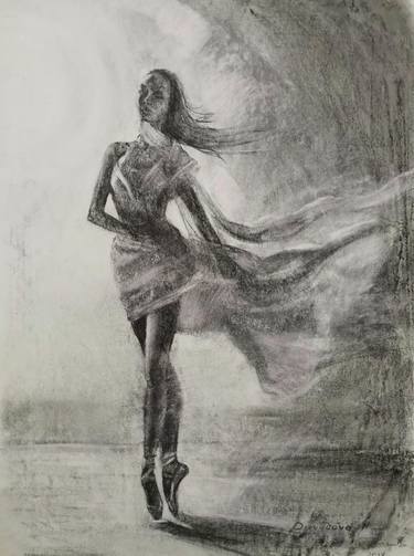 Original Figurative Women Drawings by Natalia Davydova