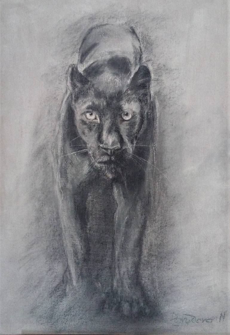 Original Figurative Animal Drawing by Natalia Davydova