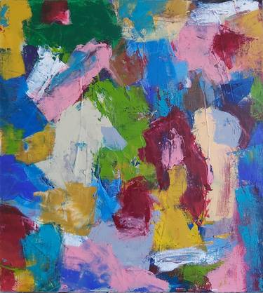 Original Abstract Expressionism Abstract Painting by Roman Smirnov