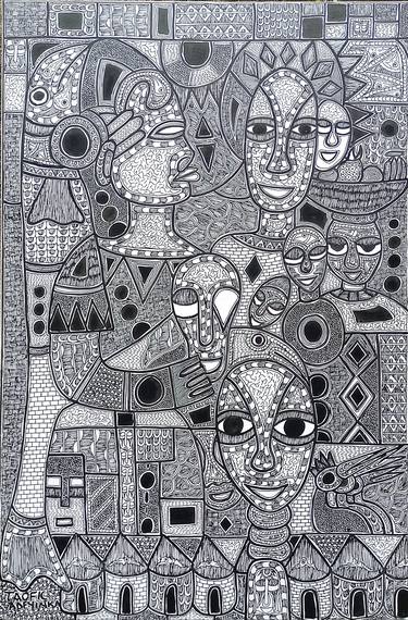 Original Abstract Expressionism Abstract Drawings by Ifeoluwapo Adeyinka