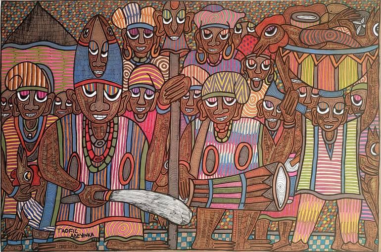 OLOJO FESTIVAL Painting by Ifeoluwapo Adeyinka | Saatchi Art