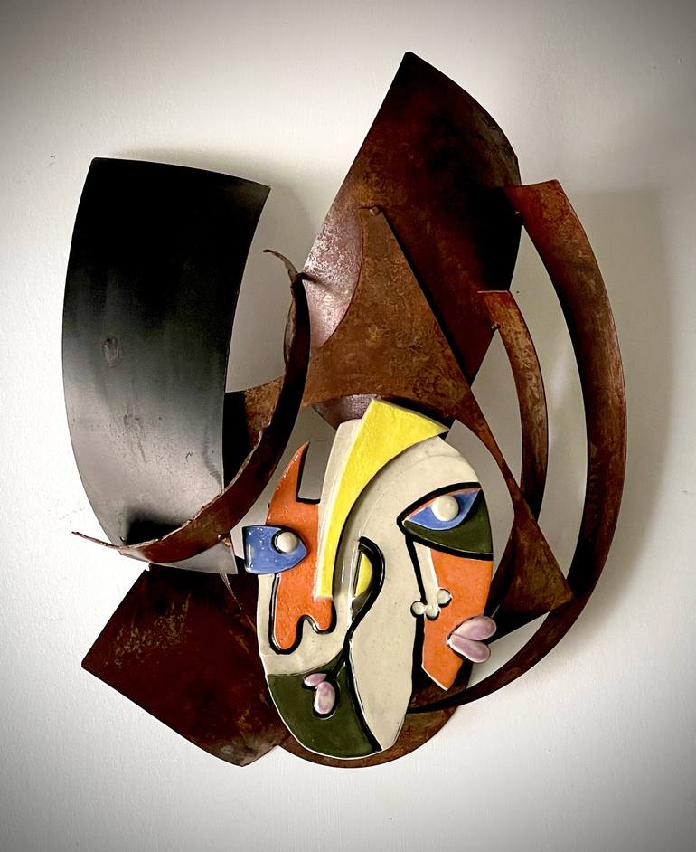 Original Abstract People Sculpture by Kelly O'Neill