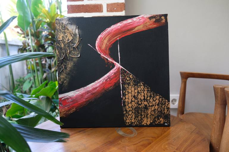 Original Abstract Expressionism Abstract Painting by Simone Elliot