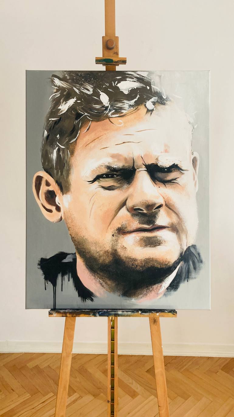 Original Portraiture People Painting by Emilia Olichwier