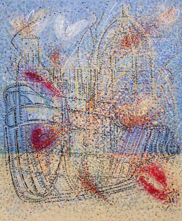 Original Abstract Expressionism Abstract Paintings by Hermann Lederle