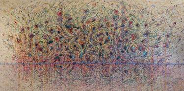Original Abstract Expressionism Abstract Painting by Hermann Lederle