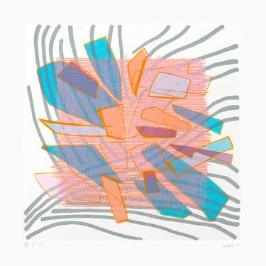 Original Abstract Expressionism Abstract Printmaking by Hermann Lederle