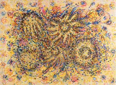 Original Abstract Expressionism Abstract Painting by Hermann Lederle