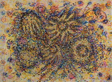 Original Abstract Expressionism Abstract Painting by Hermann Lederle