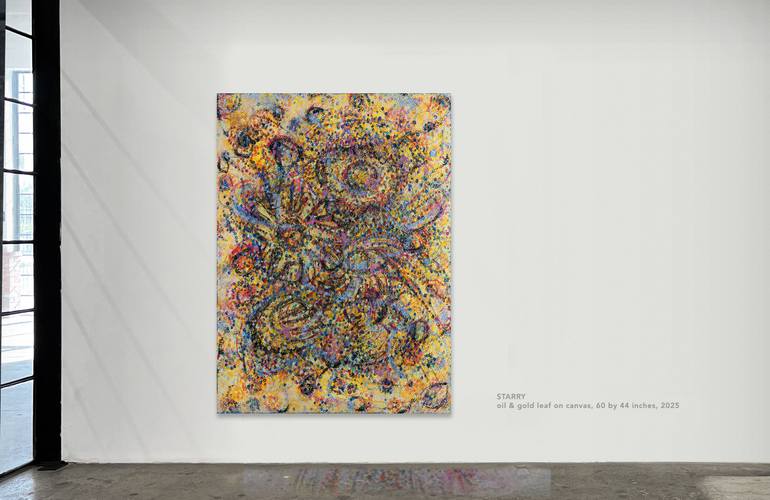 Original Abstract Expressionism Abstract Painting by Hermann Lederle