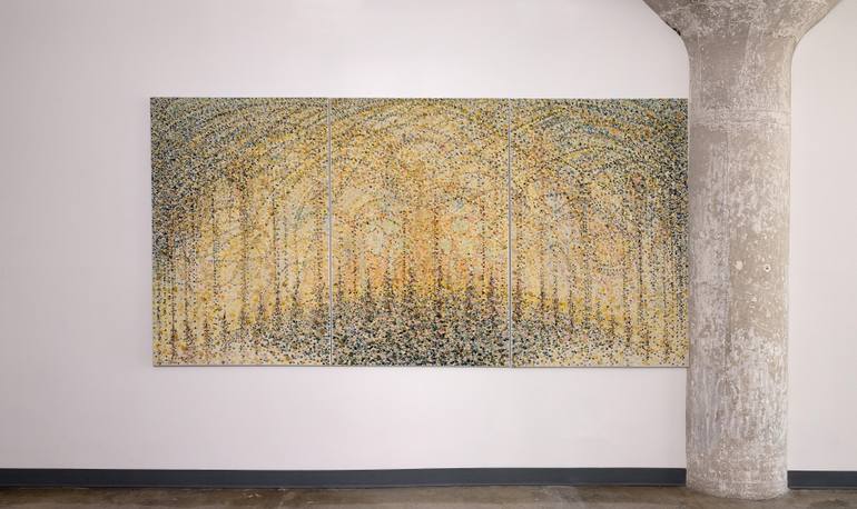 Original Abstract Expressionism Abstract Painting by Hermann Lederle