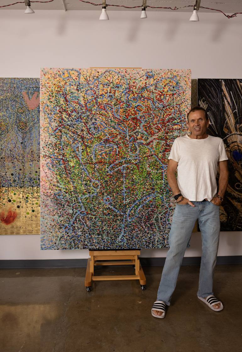 Original Painterly Abstraction Abstract Painting by Hermann Lederle