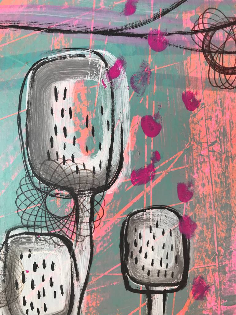 Original Abstract Expressionism Abstract Painting by Arianna Piazza