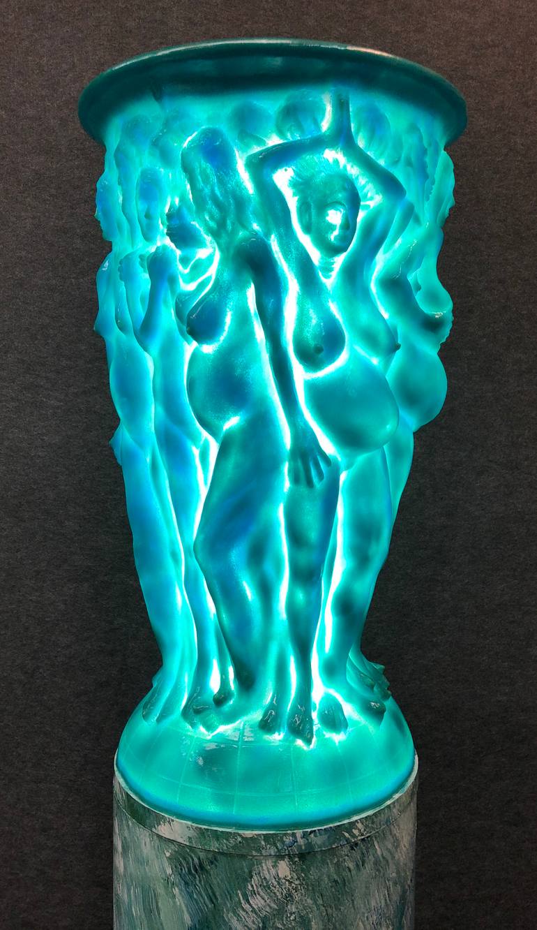 Original Art Deco Women Sculpture by Timothy Eberhardt