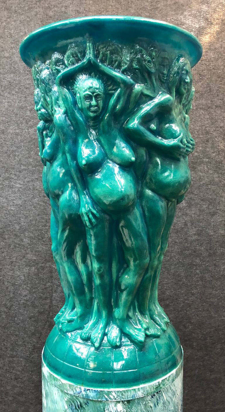 Original Art Deco Women Sculpture by Timothy Eberhardt