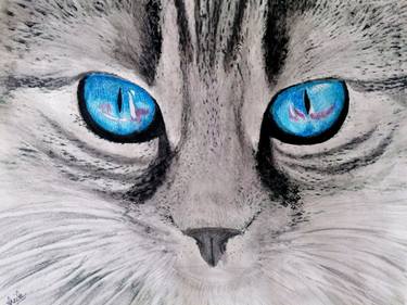 Print of Fine Art Cats Paintings by Sheila PyoRyx