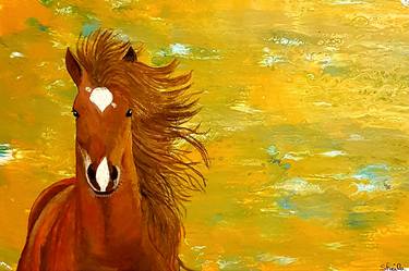 Print of Fine Art Horse Paintings by Sheila PyoRyx