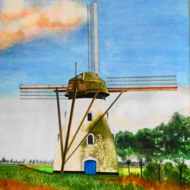 Saatchi Art Artist Sheila PyoRyx; Paintings, “Dutch Windmill” #art