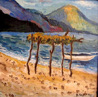 Saatchi Art Artist Bertrand Shijaku; Paintings, “Landscape on Jonian Sea” #art