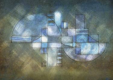 Original Abstract Expressionism Geometric Digital by Osvaldo Russo