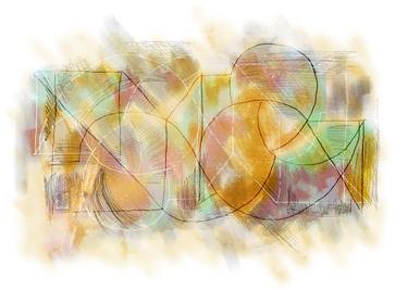 Original Abstract Expressionism Geometric Digital by Osvaldo Russo