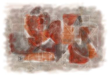 Original Abstract Expressionism Geometric Digital by Osvaldo Russo