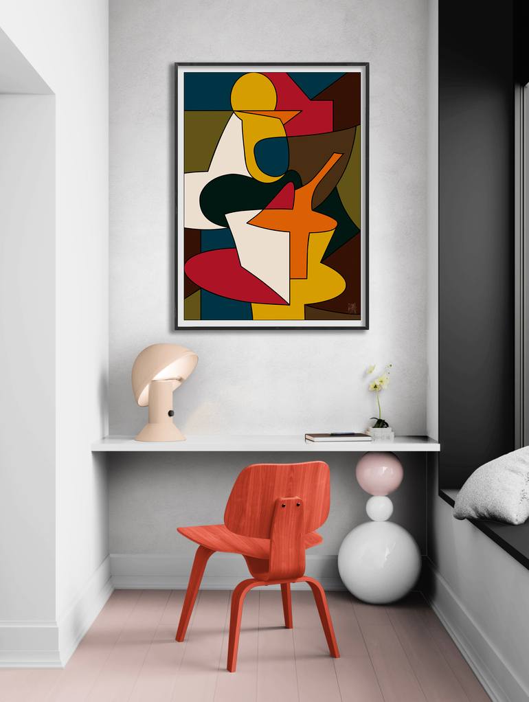 Original Geometric Abstract Digital by Osvaldo Russo