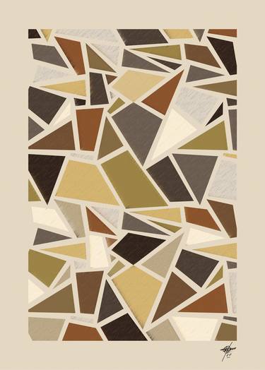 Print of Abstract Geometric Digital by Osvaldo Russo